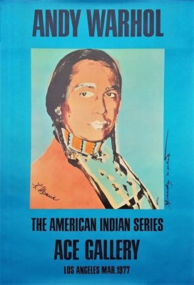 Lot 184 - Andy Warhol (American 1928-1987), 'Ace Gallery, The American Indian Series', 1977