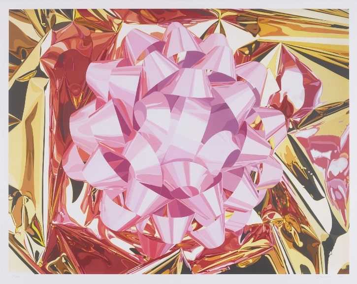 Lot 216 - Jeff Koons (American 1955-), 'Pink Bow', 2013
