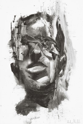 Lot 10 - Antony Micallef (British 1975-), 'Self Portrait', 2006