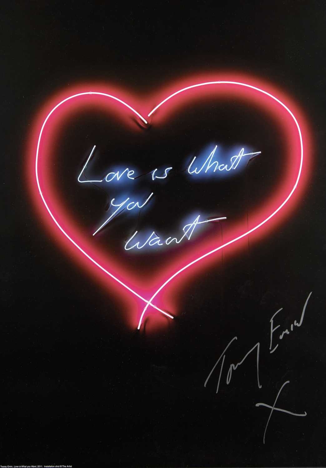 Lot 59 - Tracey Emin (British 1963-), ‘Love Is What You Want', 2015