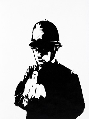 Lot 96 - Banksy (British 1974-), 'Rude Copper', 2002