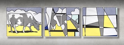 Lot 58 - Roy Lichtenstein (American 1923-1997), 'Cow Triptych: Cow Going Abstract', 1982