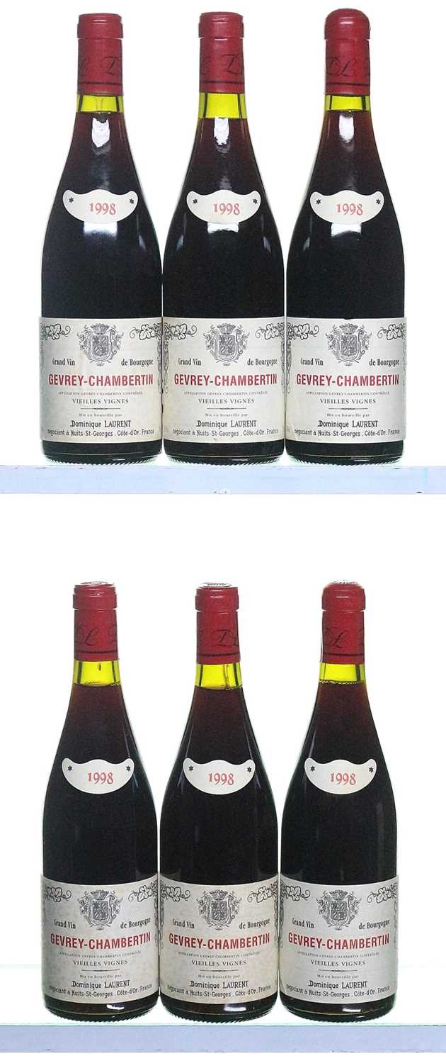 Lot 96 - 12 bottles 1998 Gevrey-Chambertin VV Dominique Laurent
