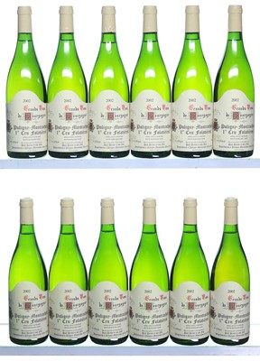 Lot 152 - 12 bottles 2002 Puligny-Montrachet Folatieres Pernot