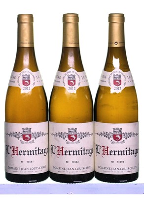 Lot 170 - 3 bottles 2012 Hermitage Blanc Chave