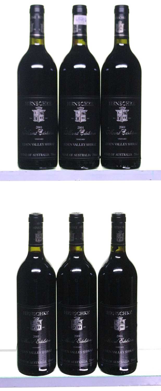Lot 238 - 6 bottles 2001 Mount Edelstone Shiraz Henschke