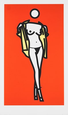 Lot 45 - Julian Opie (British 1958-), 'Woman Taking Off Man's Shirt. 5', 2003