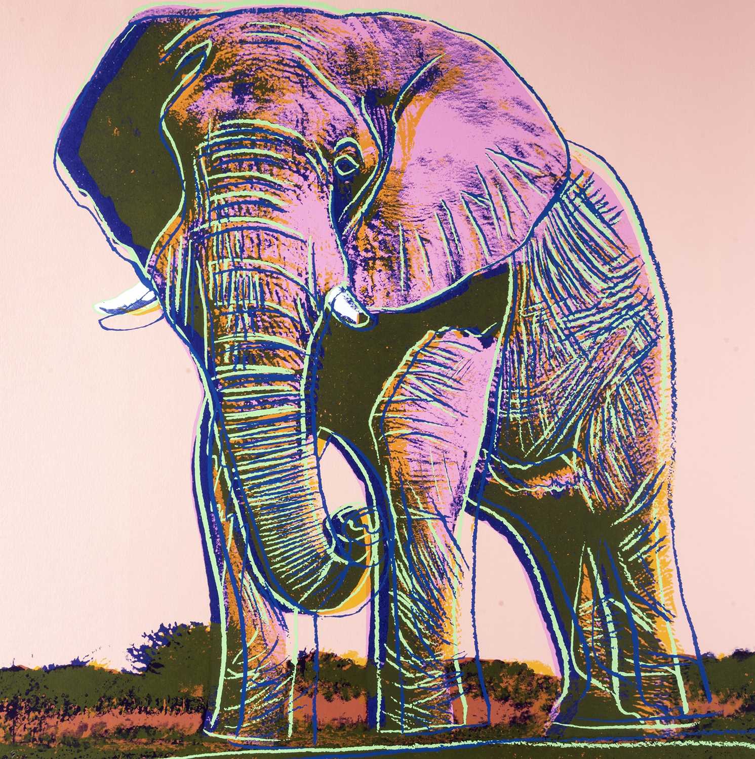 Lot 5 - Andy Warhol (American 1928-1987), 'Elephant, from Endangered Species', 1983