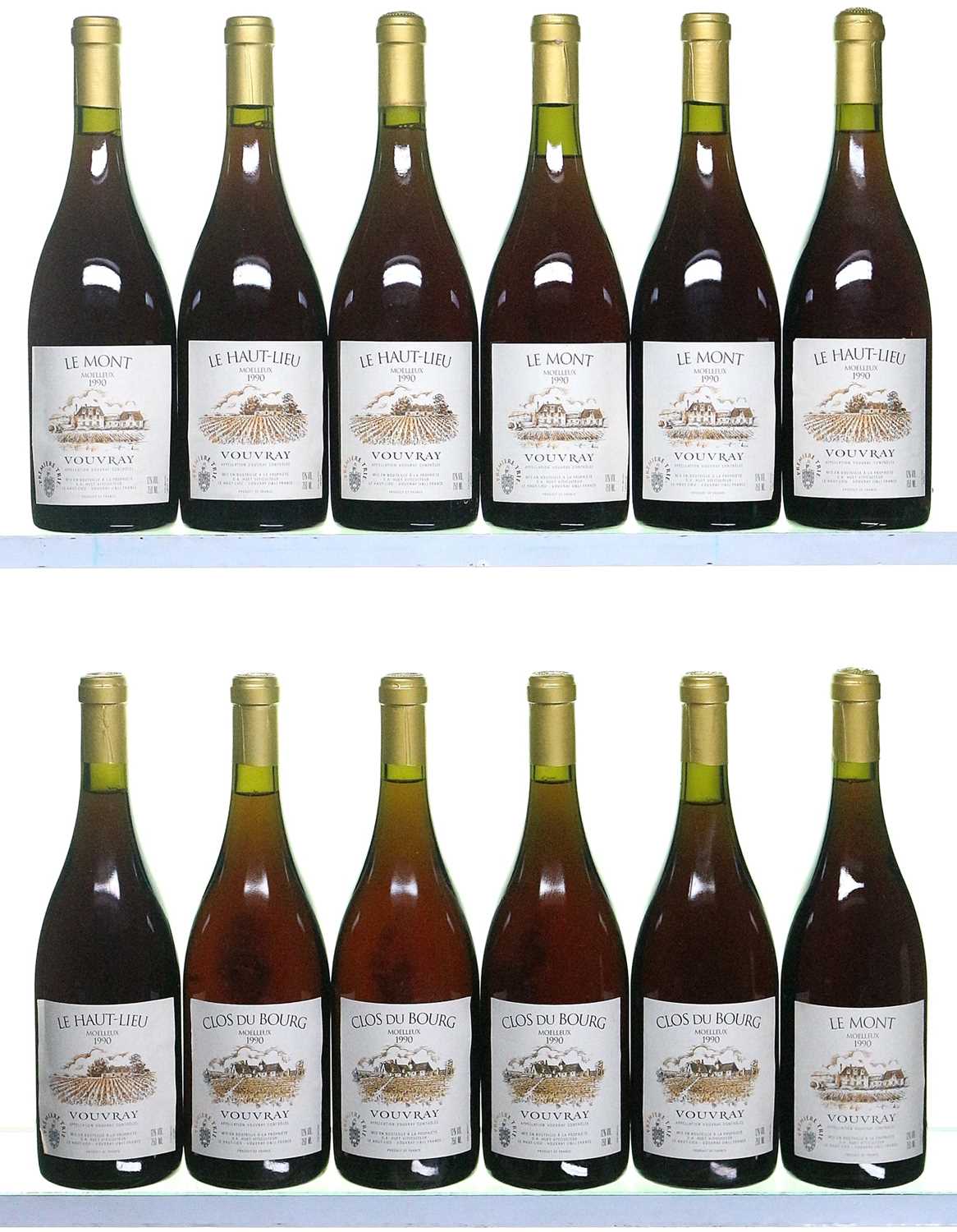 Lot 177 - 12 bottles Mixed Domaine Huet Vouvray