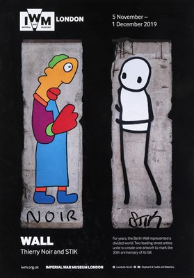 Lot 172 - Stik (British 1979-) & Thierry Noir (French 1958-), 'Wall', 2019