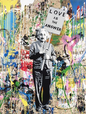 Lot 151 - Mr Brainwash (French 1966-), 'Einstein', 2018
