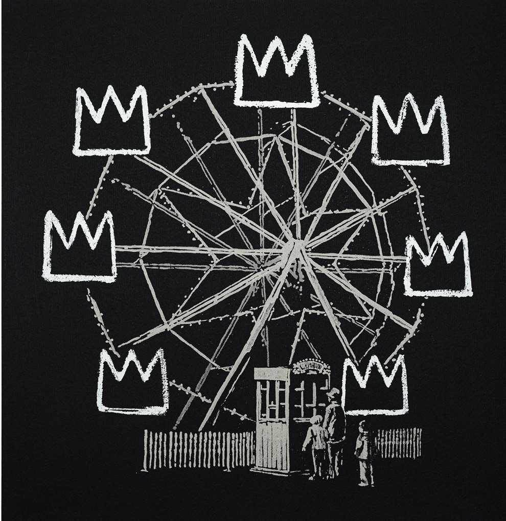 Lot 102 - Banksy (British 1974-), 'Banksquiat (Black)', 2019