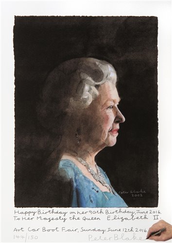 Lot 404 - Peter Blake (British b.1932), 'To Her Majesty the Queen Elizabeth II', 2016