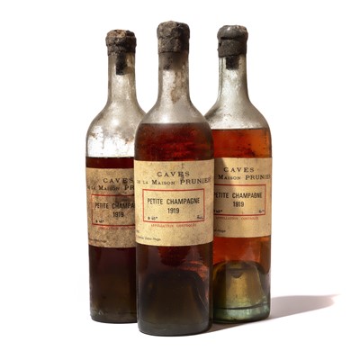 Lot 155 - 3 bottles 1919 Petite Champagne Cognac Maison Prunier