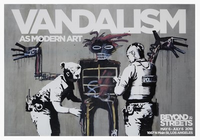 Lot 69 - Banksy (British 1974-), 'Vandalism As Modern Art', 2018