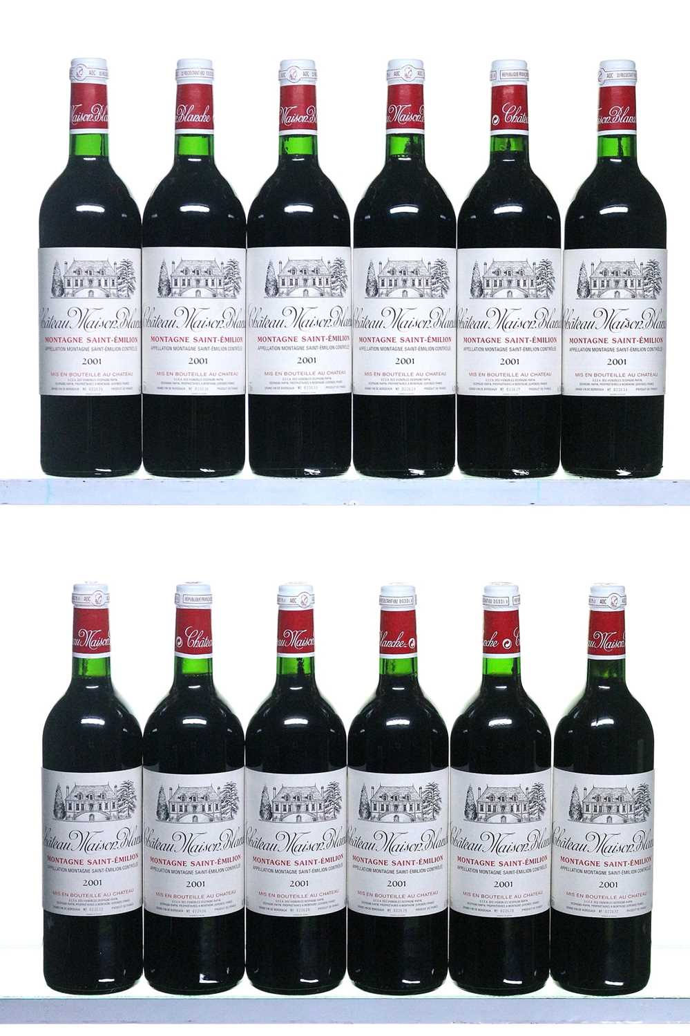 Lot 200 - 12 bottles 2001 Ch Maison Blanche