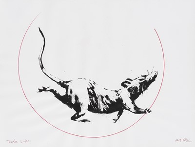 Lot 192 - Banksy (British 1974-), 'GDP Rat Gift Print', 2019