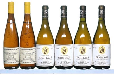 Lot 256 - 6 bottles Mixed Chateau Grillet and White Hermitage