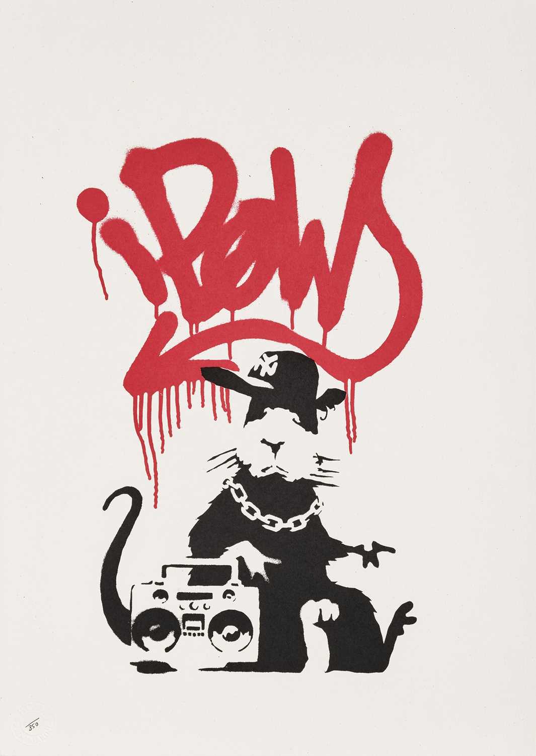 Lot 77 - Banksy (British 1974-), ‘Gangsta Rat’, 2004