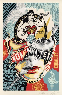 Lot 105 - Shepard Fairey & Sandra Chevrier (Collaboration), 'The Beauty Of Liberty And Equality', 2020