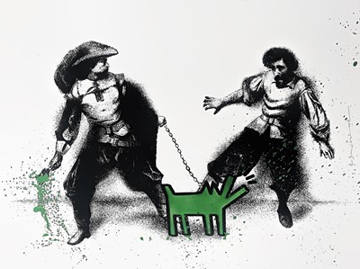 Lot 97 - Mr Brainwash (French 1966-), 'Watch Out (Green)', 2019