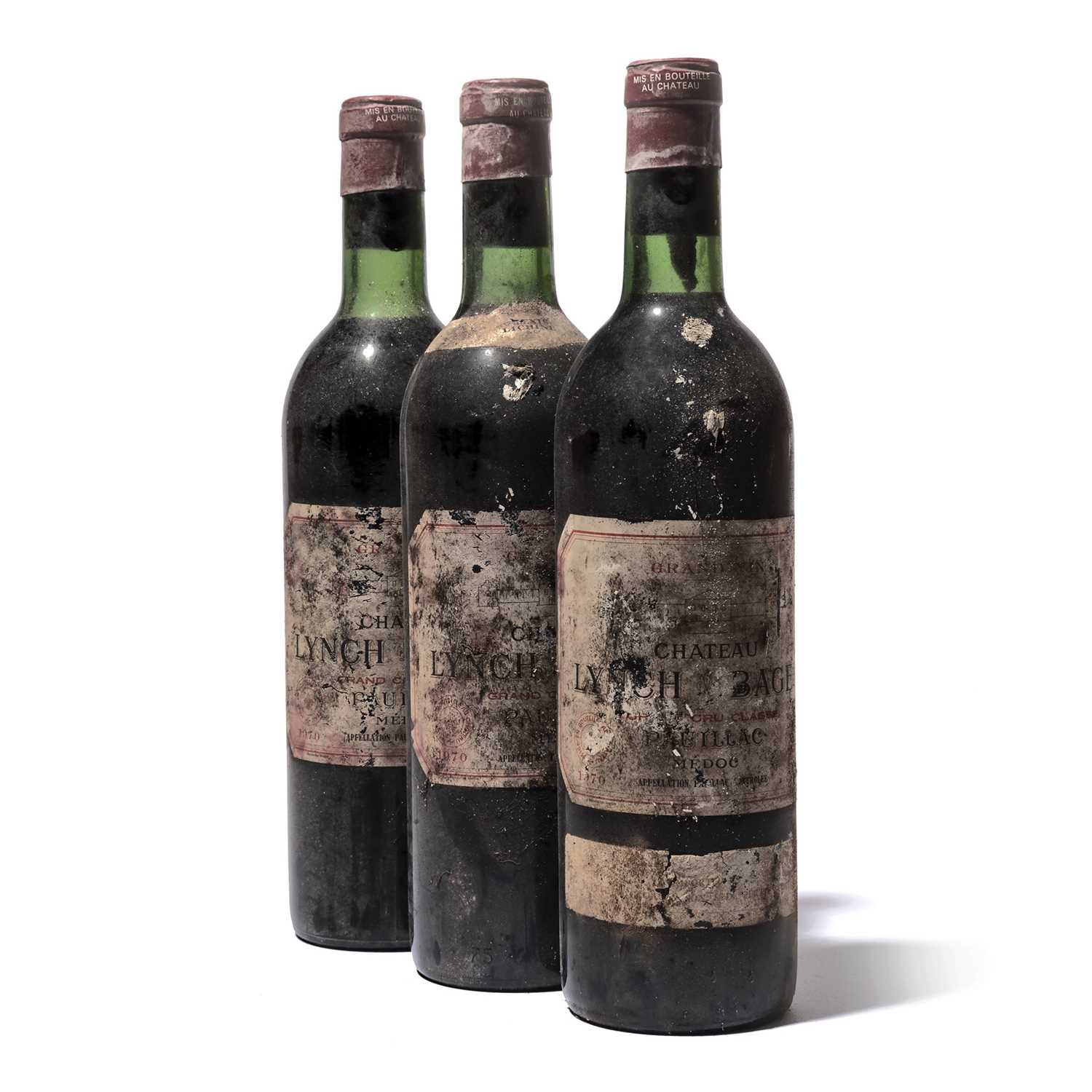 Lot 106 - 3 bottles 1970 Ch Lynch-Bages
