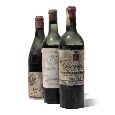 Lot 254 - 3 bottles Mixed Rioja and Vega-Sicilia