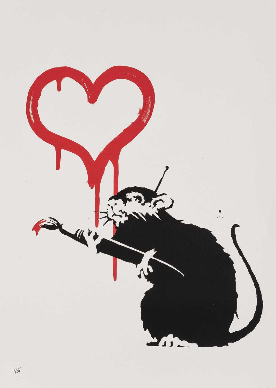 Lot 143 - Banksy (British 1974-), 'Love Rat', 2004