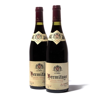 Lot 201 - 2 bottles 1994 Hermitage le Greal