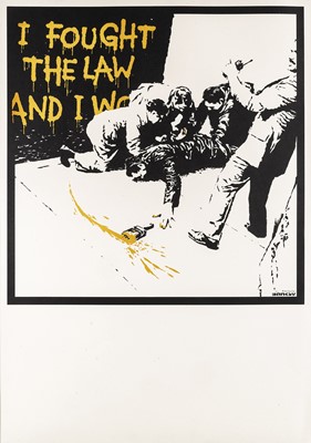 Lot 144 - Banksy (British 1974-), 'I Fought The Law (Colour AP)', 2004