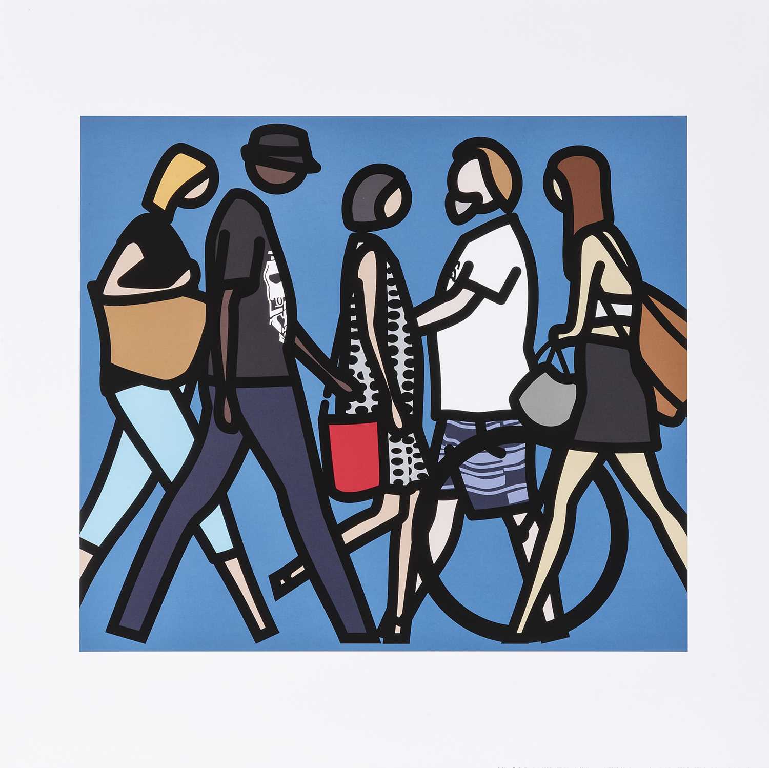 Lot 24 Julian Opie British 1958 Walking In lot-24-julian-opie-british-1958-walking-in