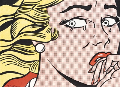 Lot 106 - Roy Lichtenstein (American 1923-1997), 'Crying Girl', 1963 (Signed)