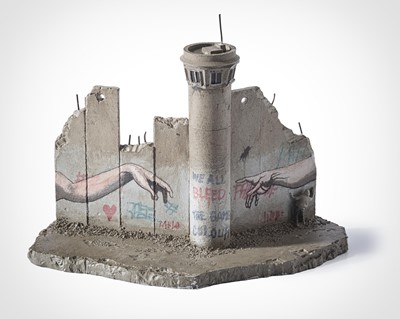 Lot 54 - Banksy (British b.1974), 'Walled Off Hotel - Eight-Part Souvenir Wall Section (The Creation Of Adam)'