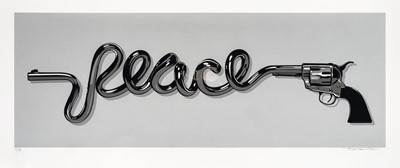 Lot 82 - D*Face (British 1978-), 'Peace Gun (Silver)', 2015