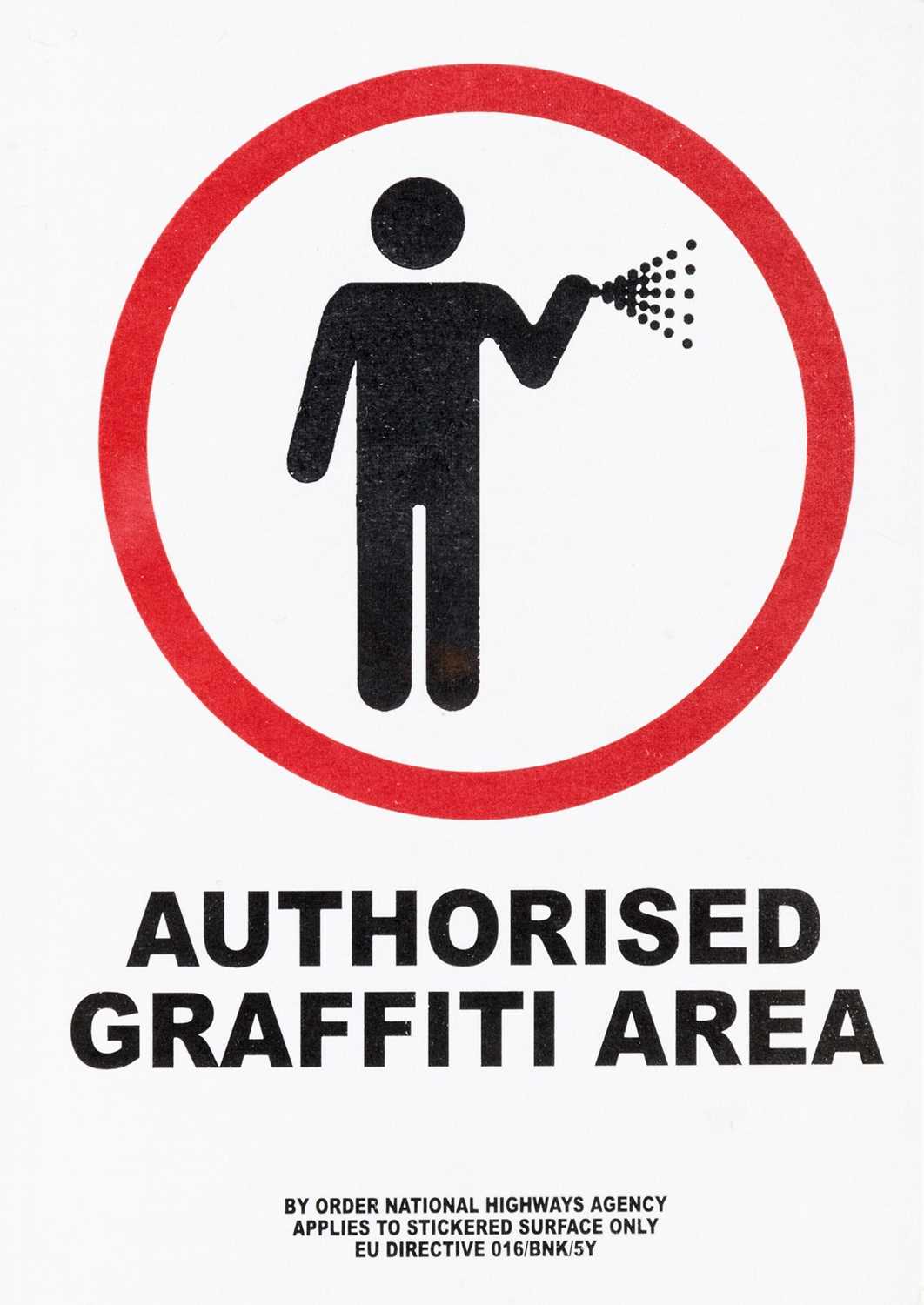 Lot 67 - Banksy (British 1974-) 'Authorised Graffiti Area', 2003