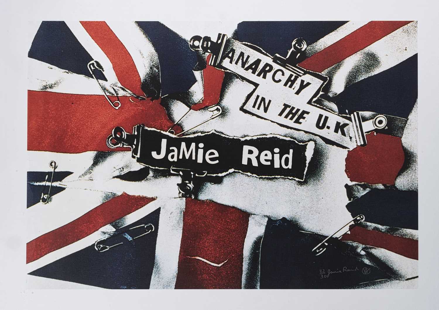 Lot 84 - Jamie Reid (British 1947-), 'Anarchy in the UK', 2005