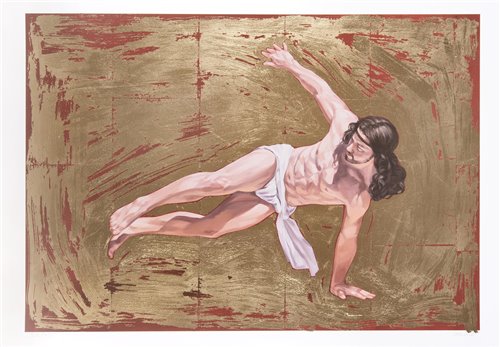 Lot 180 - Cosmo Sarson (British), ‘Breakdancing Jesus – Flares’, 2015