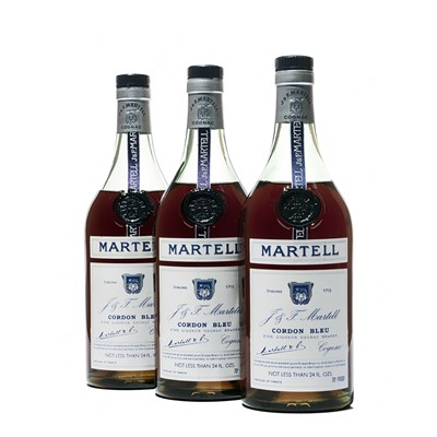 Lot 156 - 3 bottles Martell Cordon Bleu