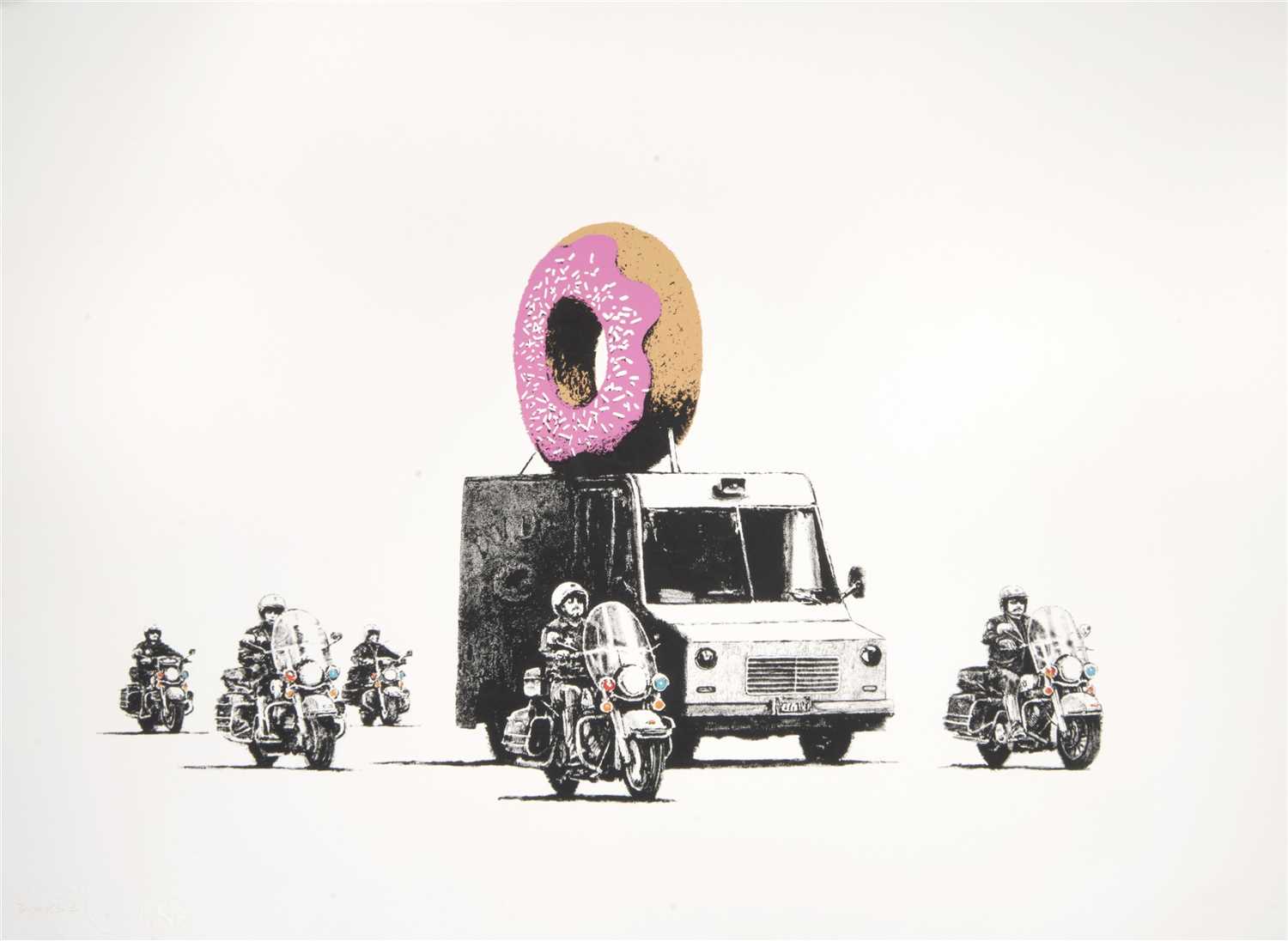 Lot 454 - Banksy (British b.1974), ‘Donuts (Strawberry)’, 2009