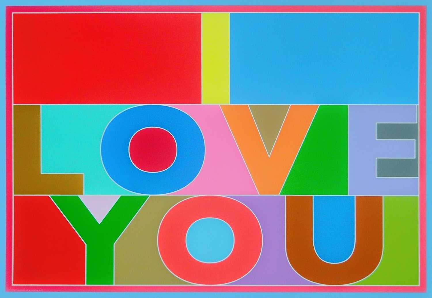 Lot 37 - Peter Blake (British 1932-), 'I Love You', 2013