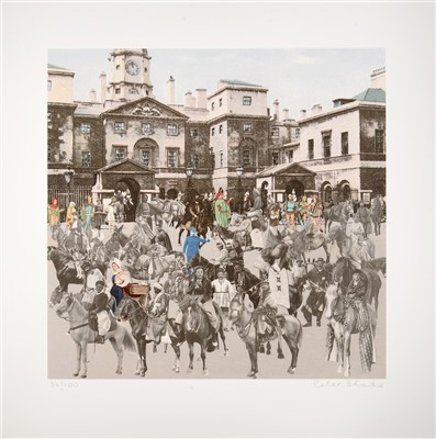 Lot 341 - Peter Blake (British b.1932), 'Horse Guard Parade - Horses And Horsemen', 2012
