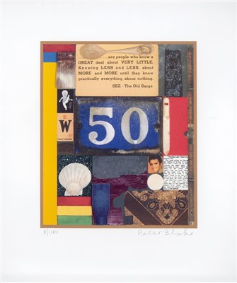 Lot 418 - Peter Blake (British b.1932), 'Wooden Puzzle Series', 2013