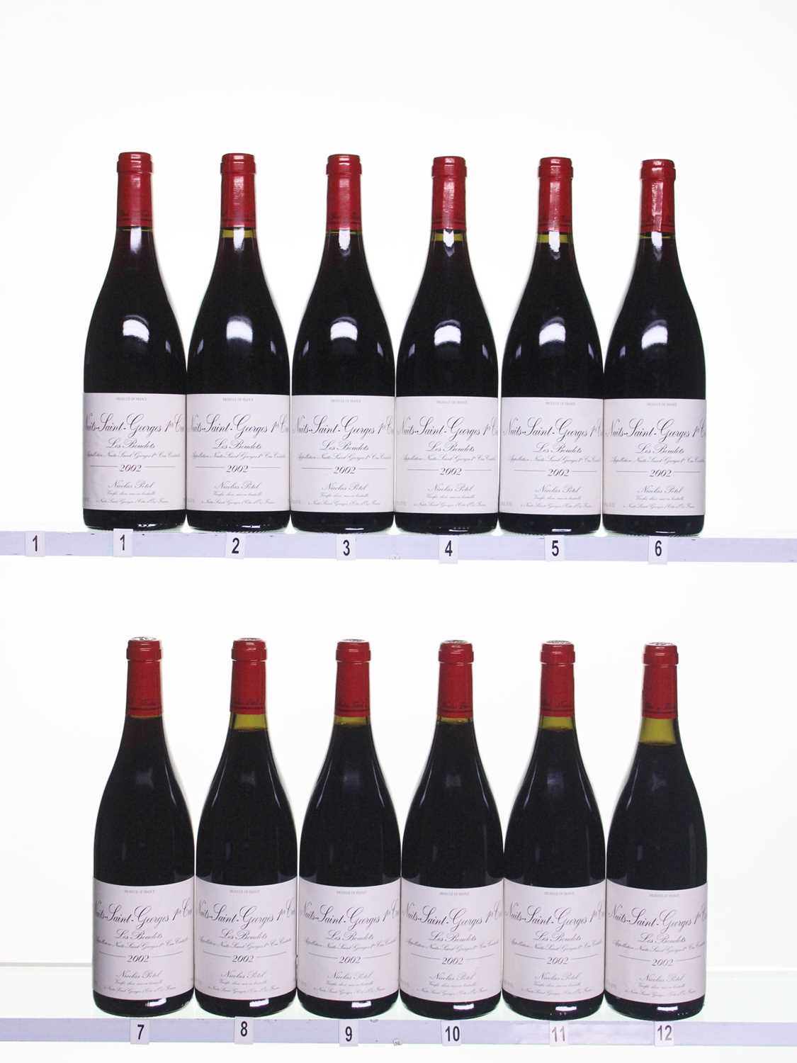 Lot 214 - 12 bottles 2002 Nuits St Georges Les Boudots