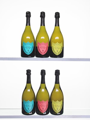 Lot 237 - 6 bottles 2002 Dom Perignon Andy Warhol