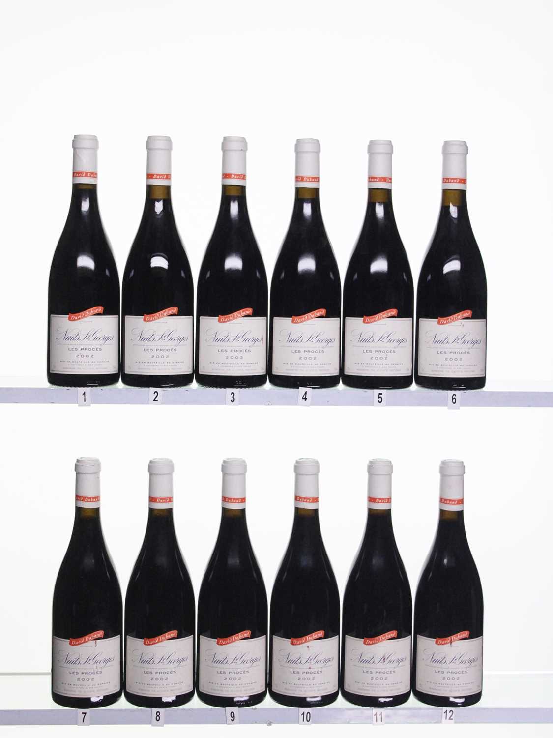 Lot 215 - 12 bottles 2002 Nuits St Georges Les Proces D Duband