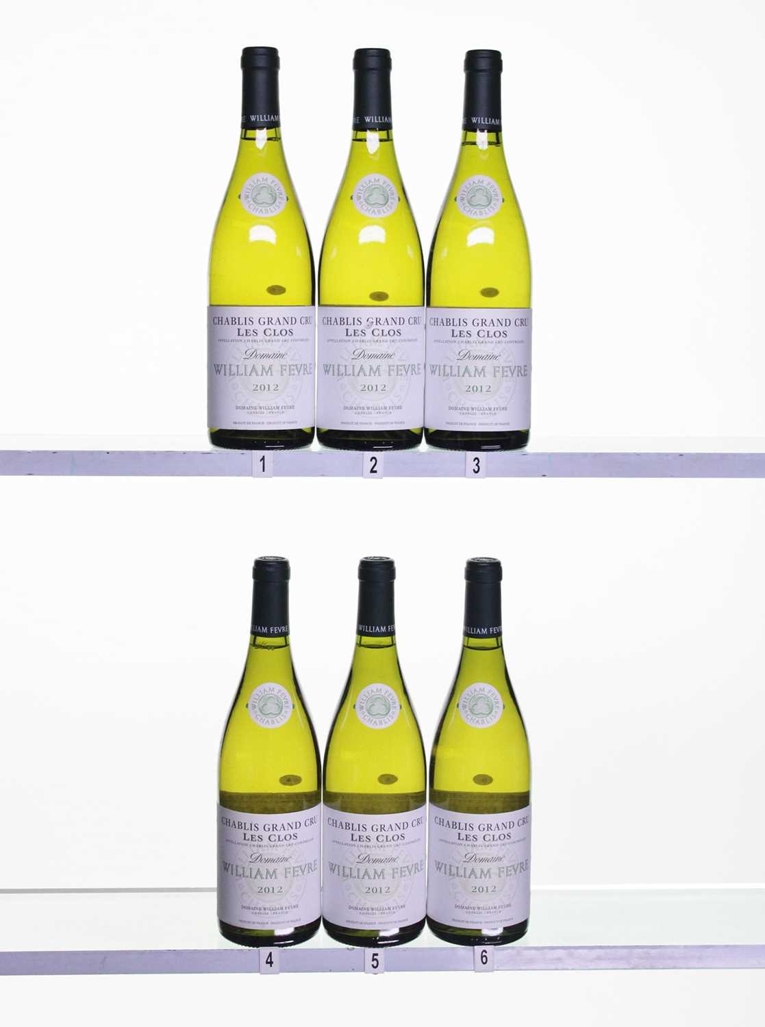 Lot 58 - 6 bottles 2012 Chablis Les Clos W Fevre