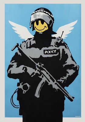 Lot 221 - Banksy (British 1974-), 'Flying Copper', 2003