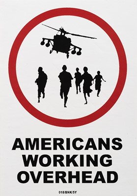 Lot 175 - Banksy (British 1974-), 'Americans Working Overhead', 2003, XXL