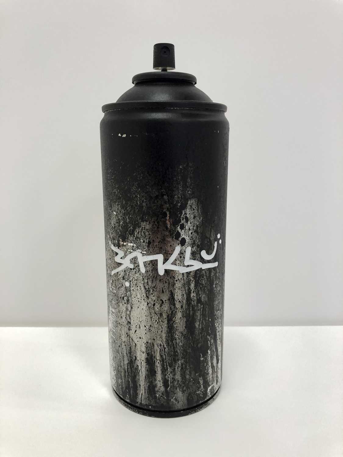 Lot 182 - Banksy (British 1974-), 'Black (Spraycan)', 2019