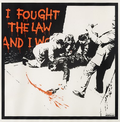 Lot 215a - Banksy (British 1974-), ‘I Fought The Law', 2004 (Signed)